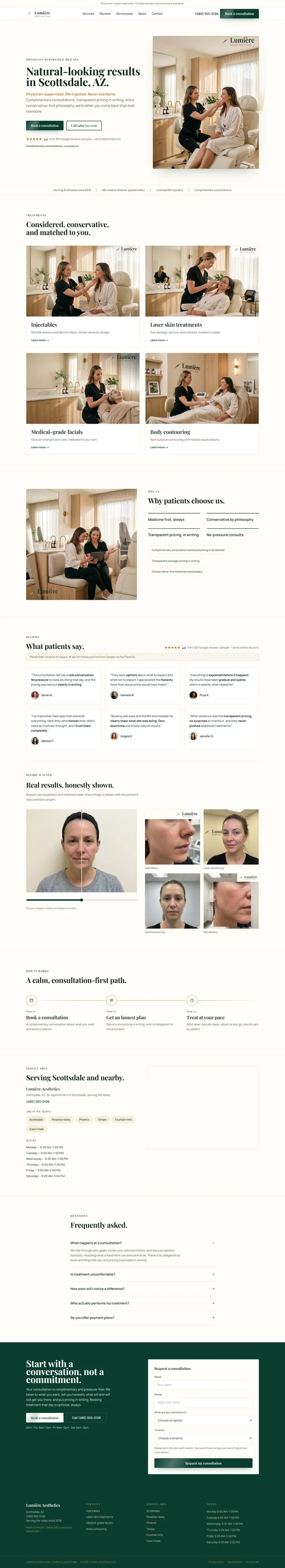 Sample med spa site
