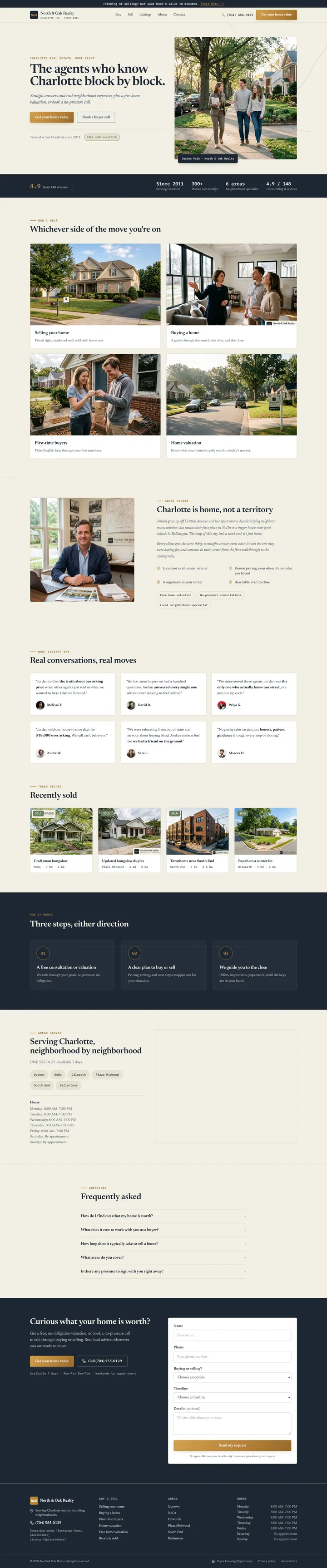 Sample real estate site